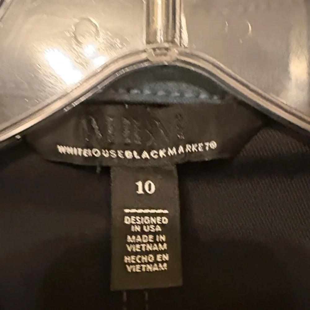 WHBM Blue Coated Denim Zippered Jacket - Picture 2 of 15